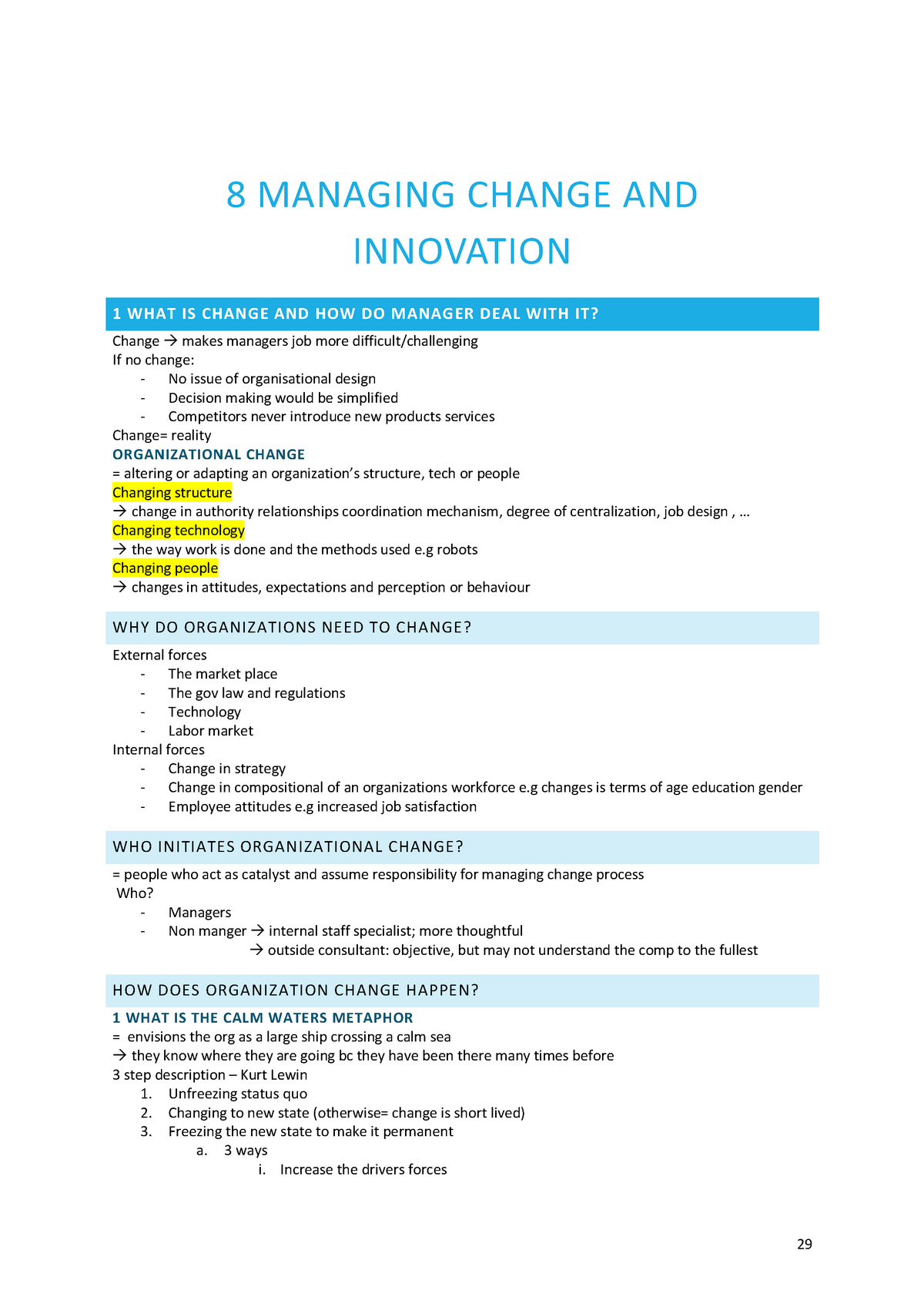 research articles on managing change and innovation in schools