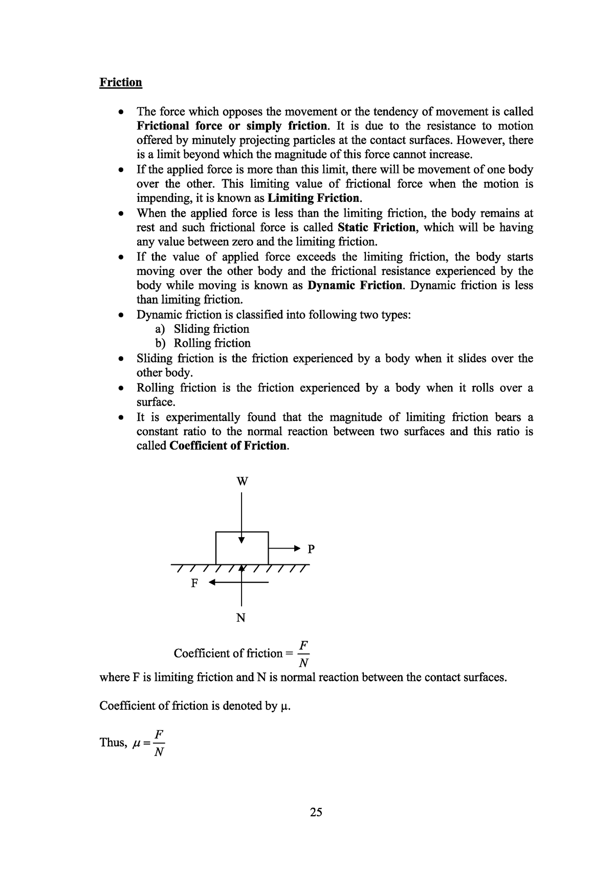 Friction - Mechanical Engineering - Studocu