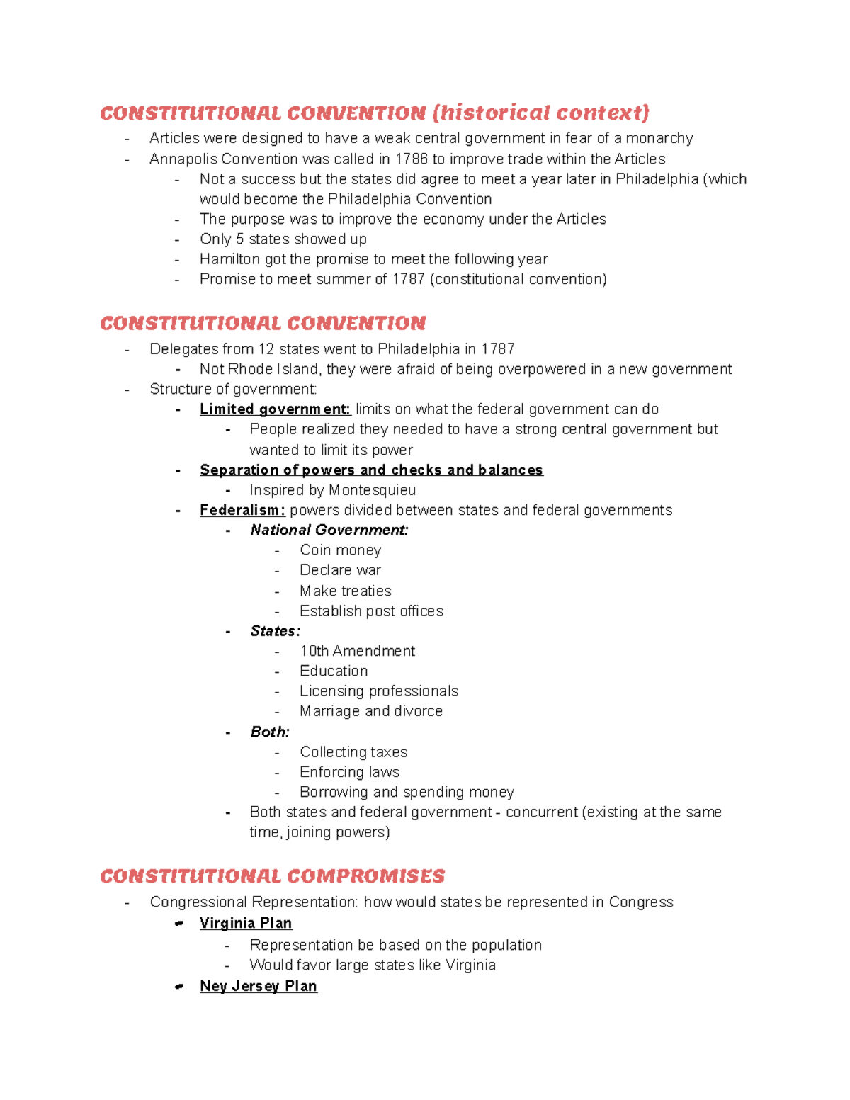 apush-unit-3-study-guide-notes-constitutional-convention-historical