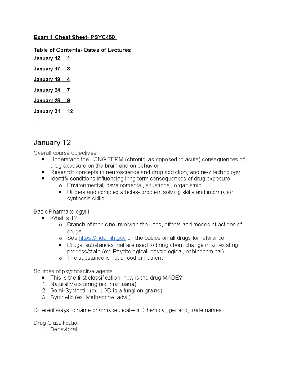 Exam 1 Cheat Sheet - Notes For Midterm Exam - Exam 1 Cheat Sheet- PSYC ...