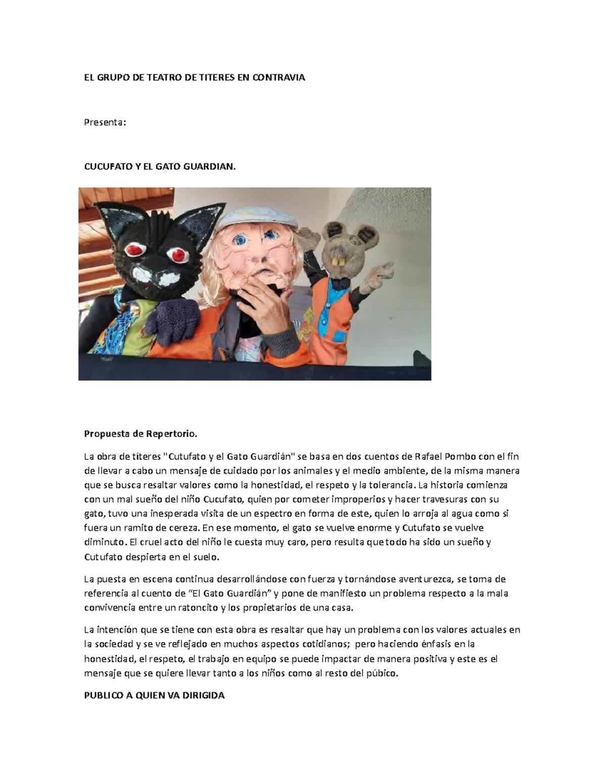 Estudio para la implementacion de politicas publicas - EL GRUPO DE ...