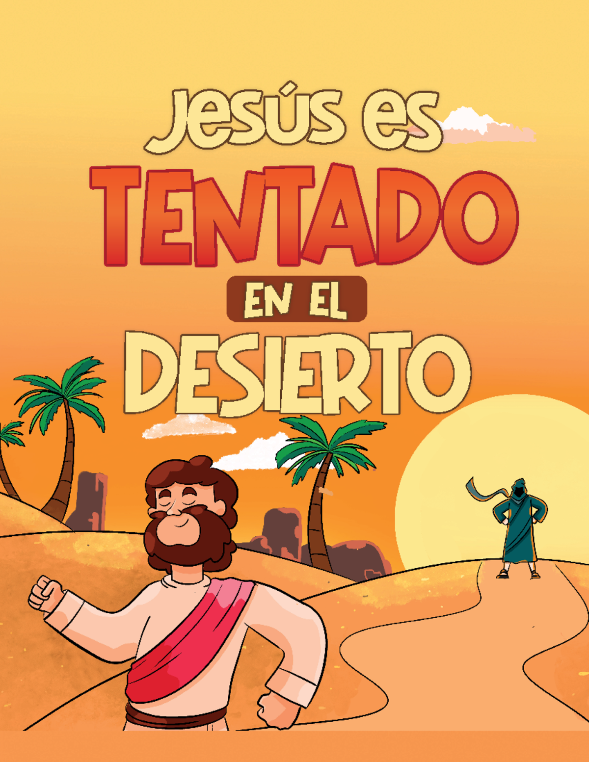 Manualidad JESÚS ES Tentado EN EL Desierto - Entonces el diablo se fue ...