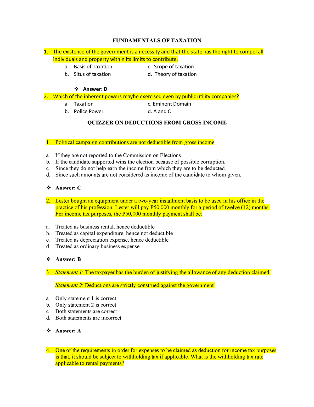 taxation is the lifeblood of the government essay brainly