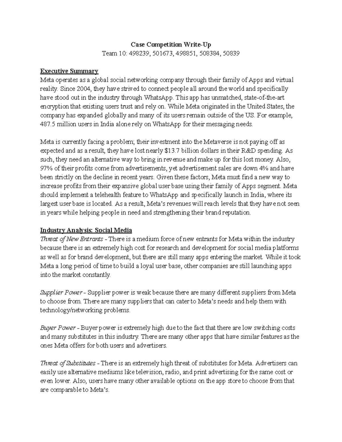 Write Up Case Competition WriteUp Team 10 498239