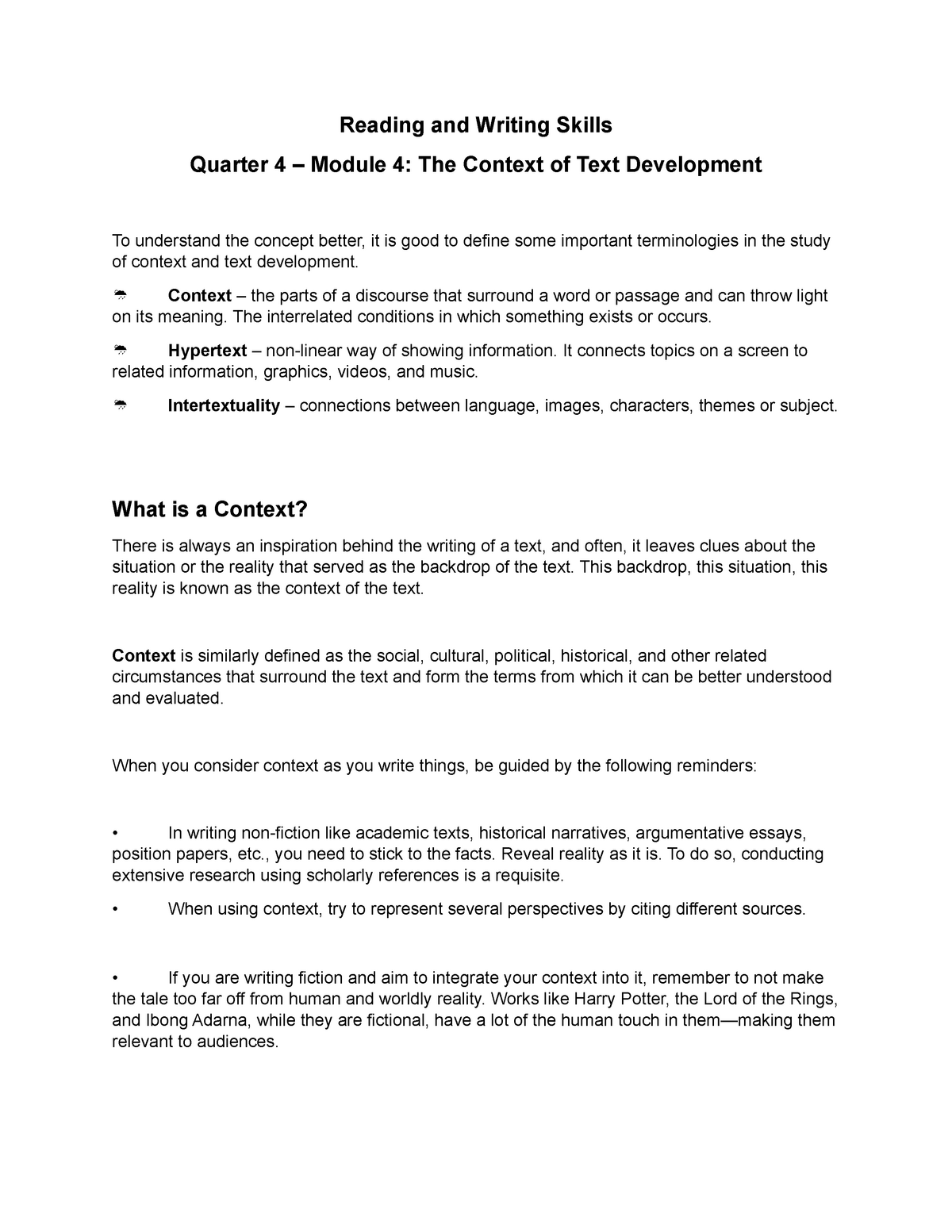 reading-and-writing-skills-the-context-of-text-development-reading