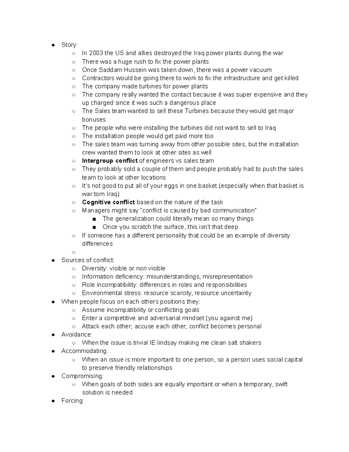 Mgmt 1001 Chapter 16 Lecture Notes Story In 2003 The Us And Allies Destroyed The Iraq Power Mgmt 1001 Chapter 16 Lecture Notes Story In 2003 The Us And Allies Destroyed The Iraq Power