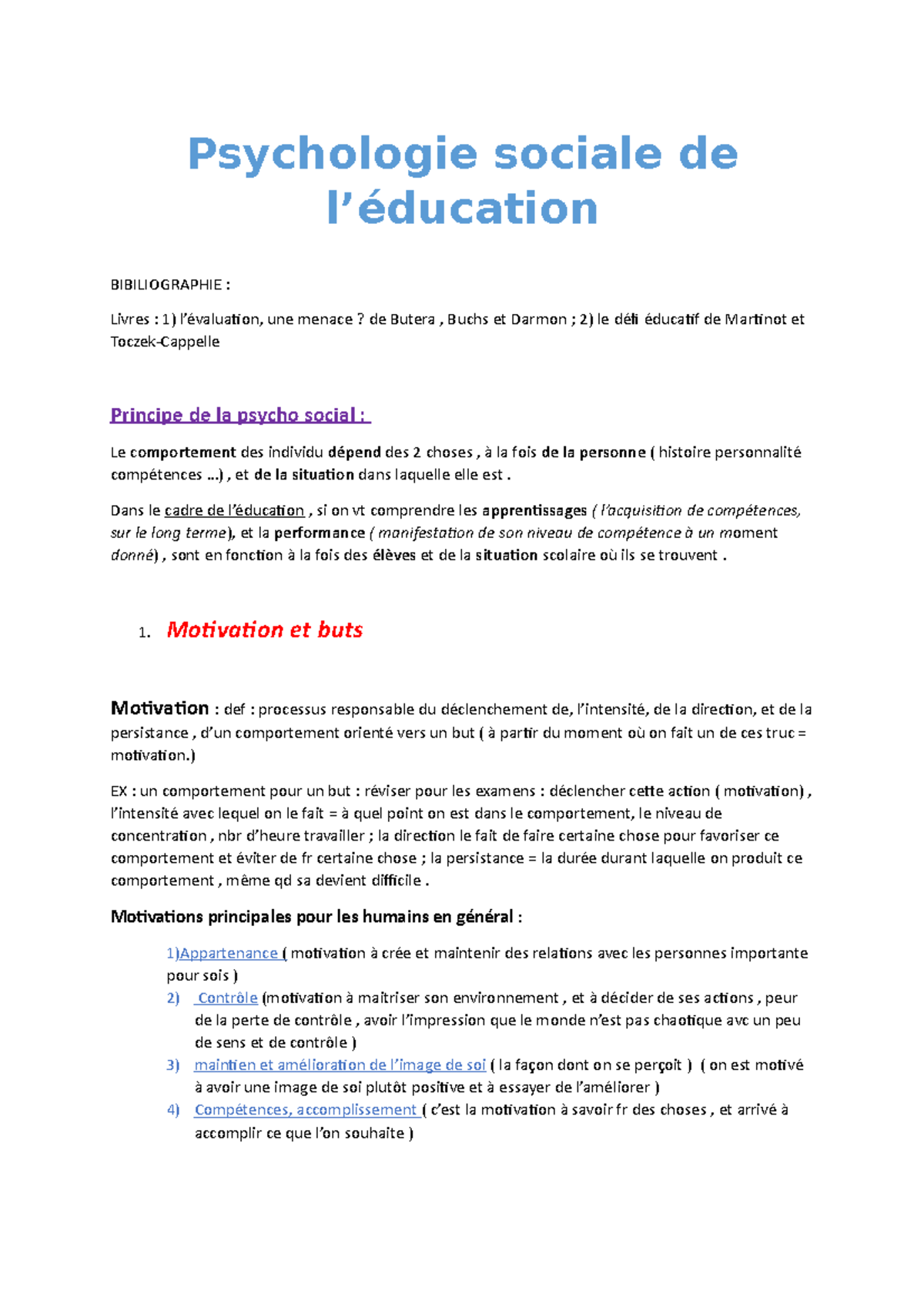 Psychologie Et Education - Psychologie Sociale De L’éducation ...