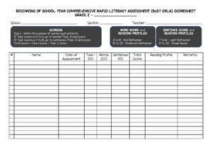 Bo SY CRLA Grades 2-3 MTF Administration Guide - BEGINNING OF SCHOOL ...