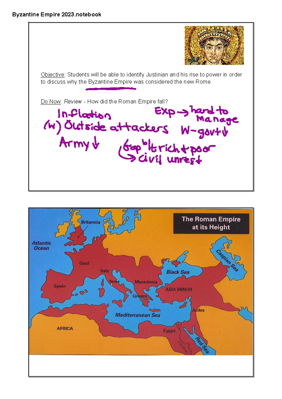 Byzantine Empire 2023 - Objective: Students will be able to identify ...