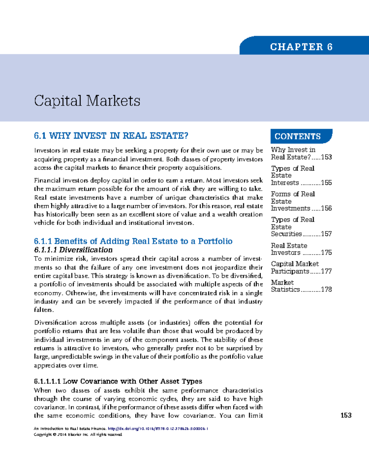 Chapter 6CapitalMarkets (Intro to Real Estate) CHAPTER 6 Capital