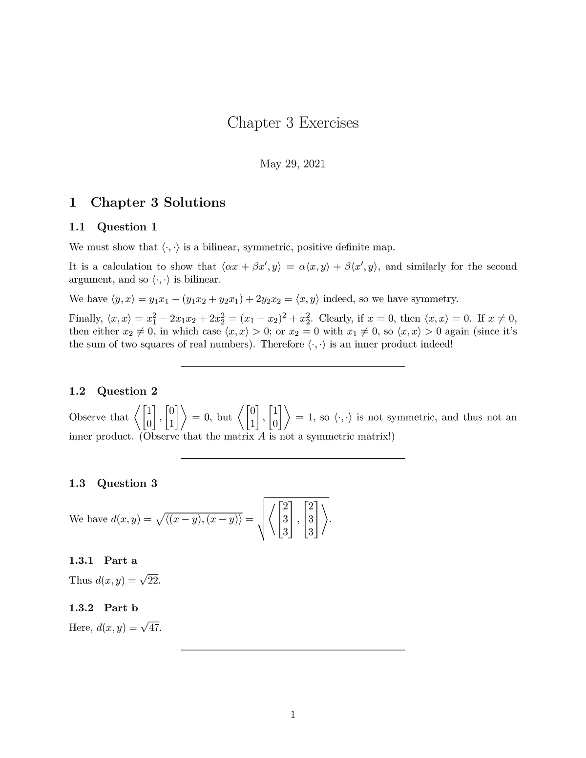 Chapter 3 Exercises - PDF - Chapter 3 Exercises May 29, 2021 1 Chapter ...