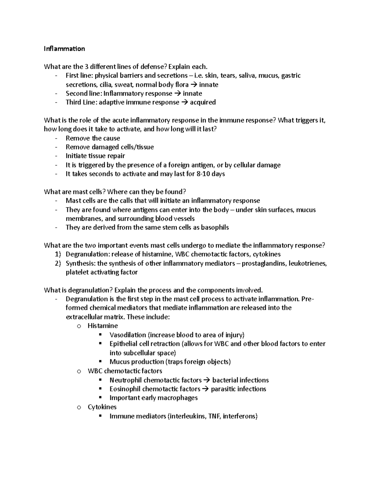 test-1-patho-review-lecture-notes-1-4-inflammation-what-are-the-3