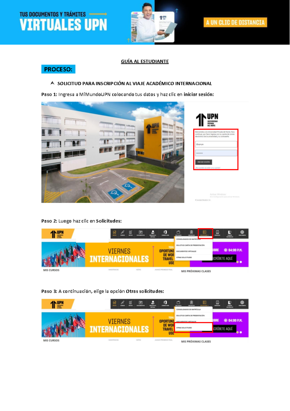 UPN Manual de Inscripcion Viaje Academico Internacional 26 01 2023 ...