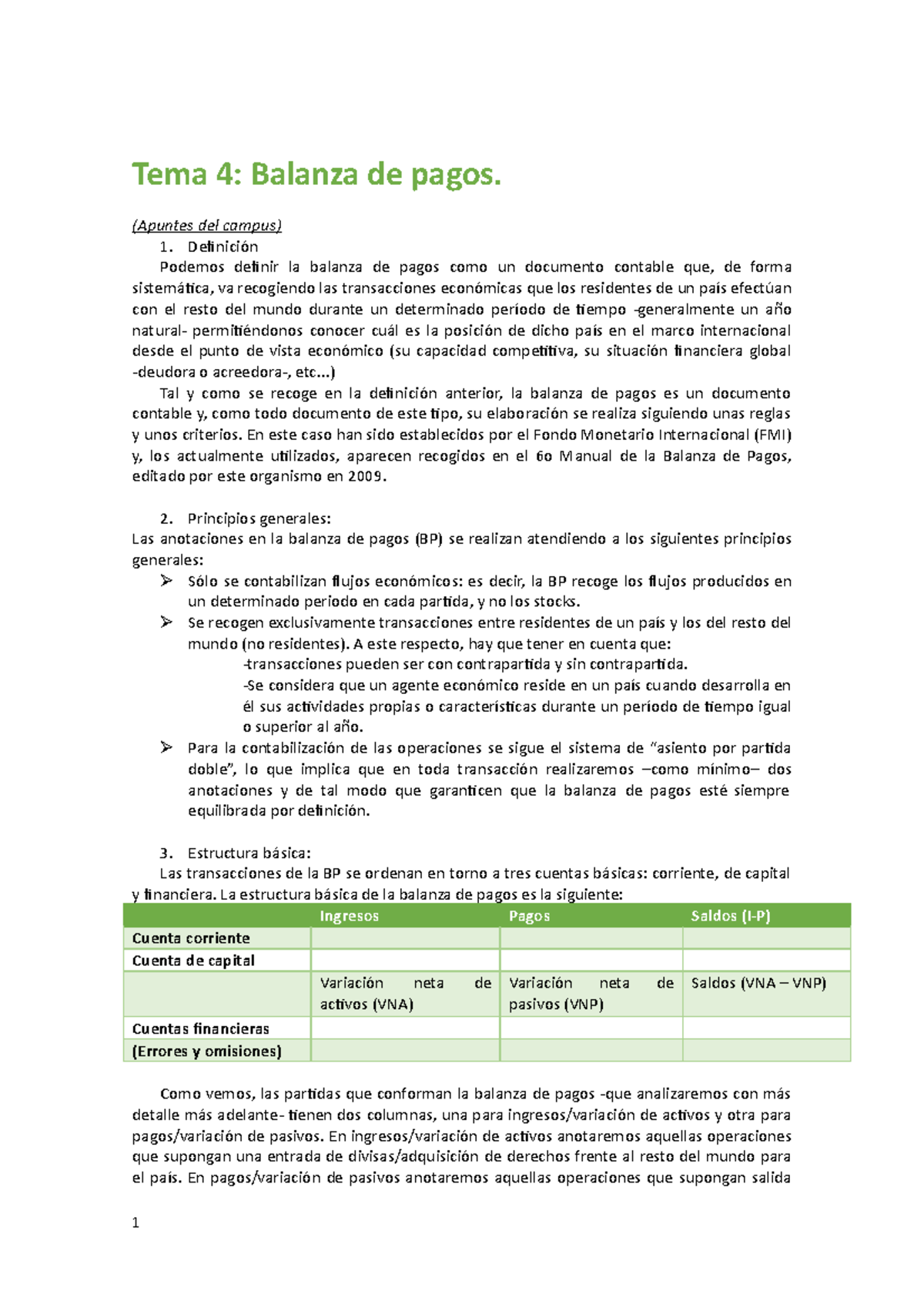Balanza de pagos - práctica numero 5 de Economia Mundial, con Cándido ...
