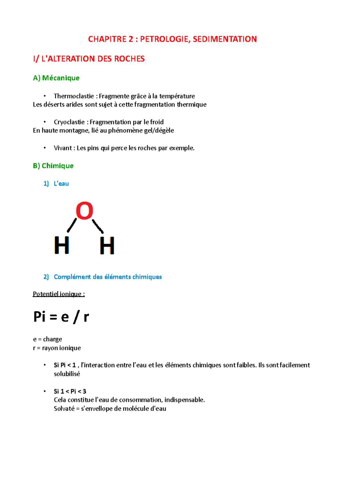 2-Pétrologie Et Sédimentation - CHAPITRE 2 : PETROLOGIE, SEDIMENTATION ...