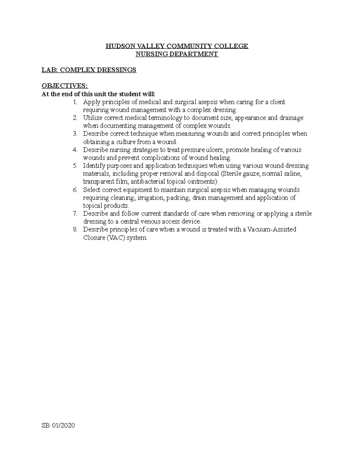 Exam May 4, questions HUDSON VALLEY COMMUNITY COLLEGE NURSING