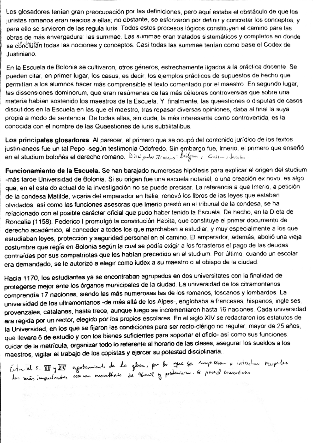 Escuela de Bolonia Fundamentos Históricos do Dereito Studocu
