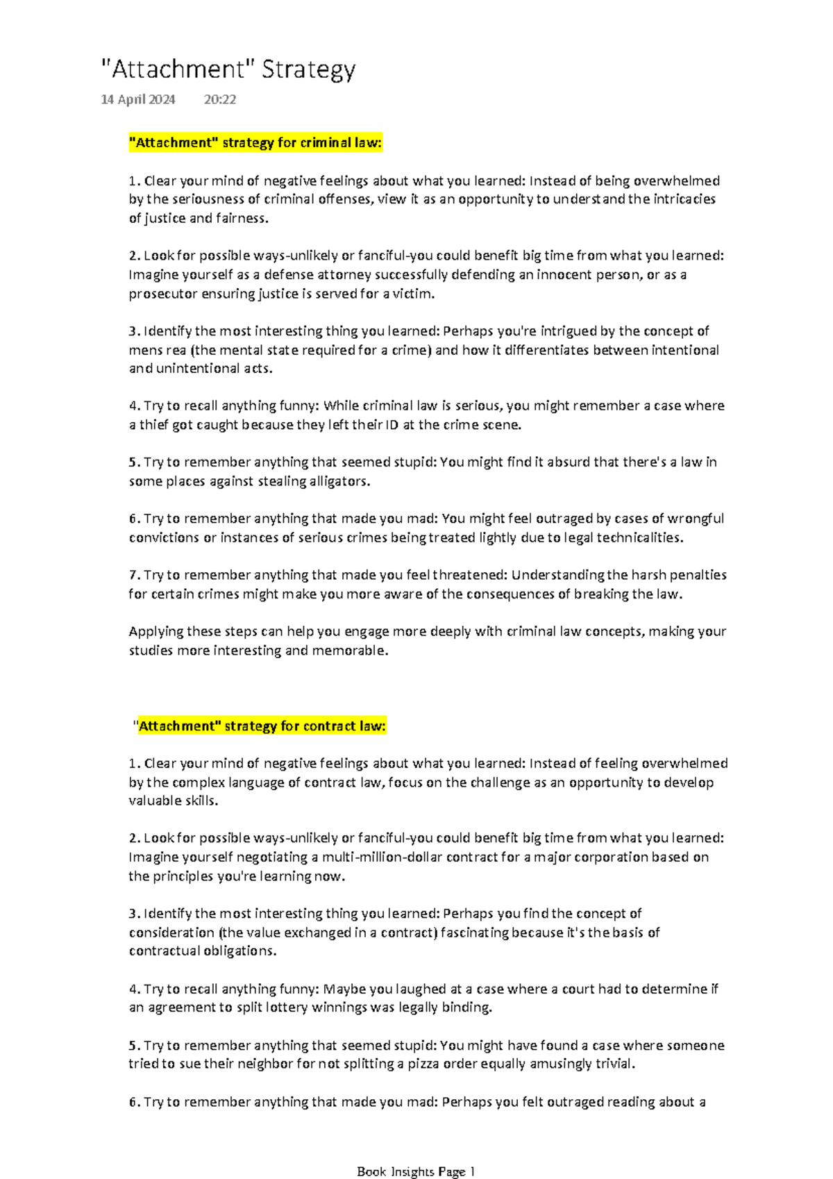 Attachment Strategy - 