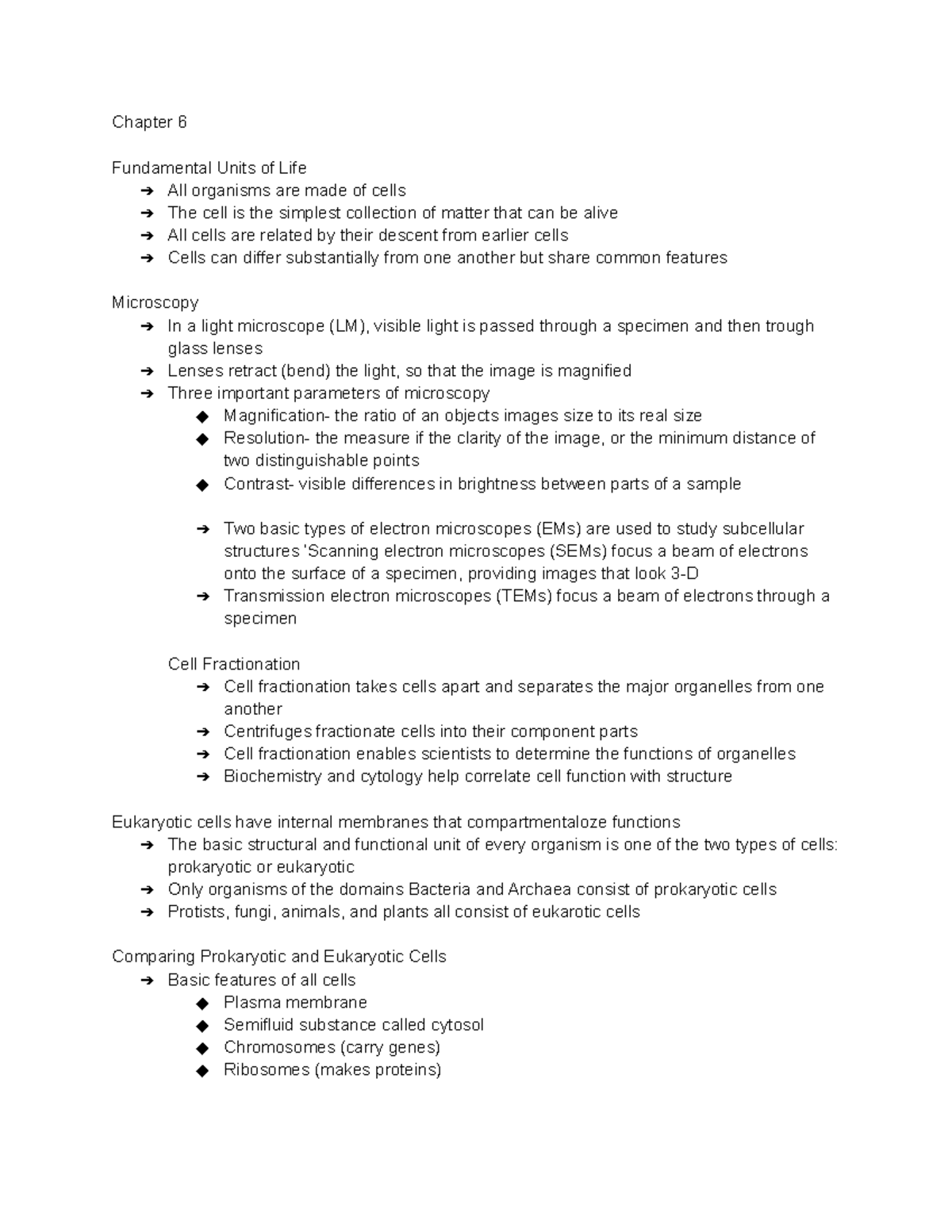 Chapter 6 Biology 1500 taught by Dr. Coffield Chapter 6 Fundamental