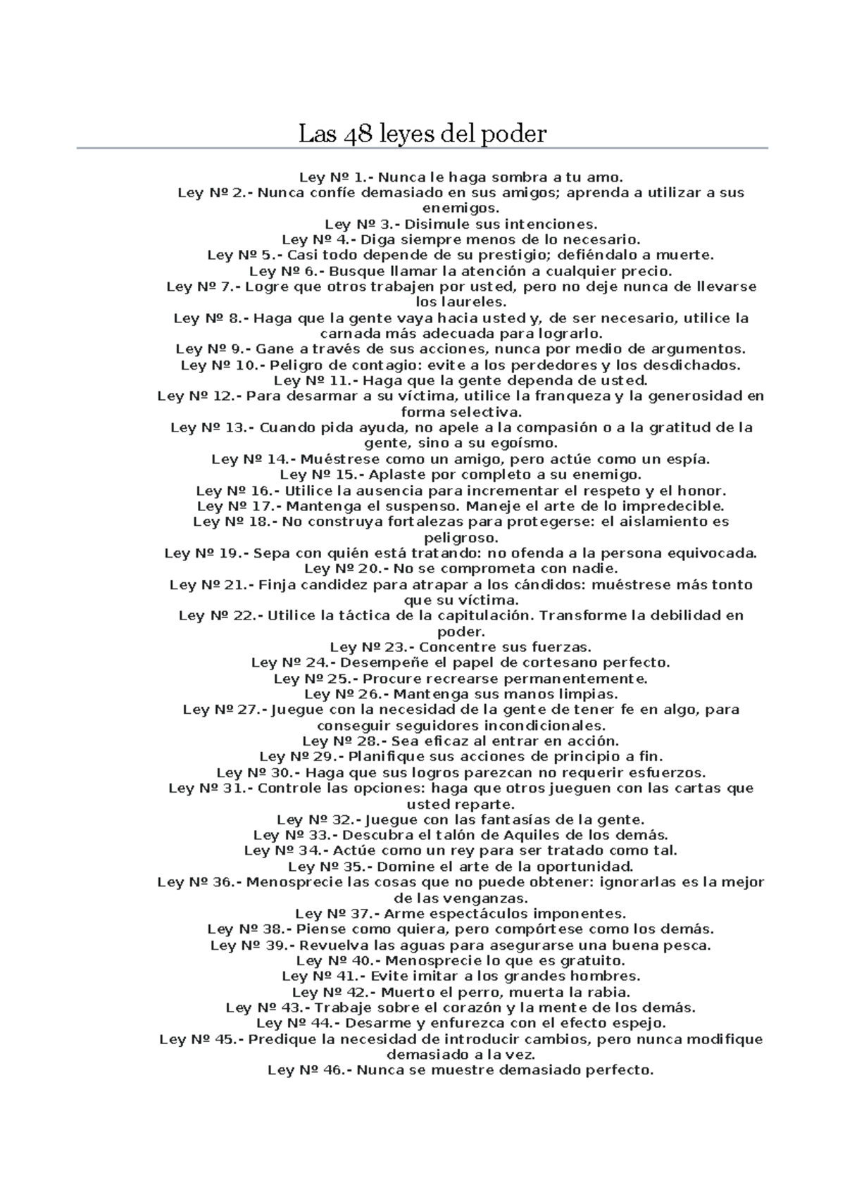 Las 48 leyes del poder Las 48 - Thumb 1200 1696 