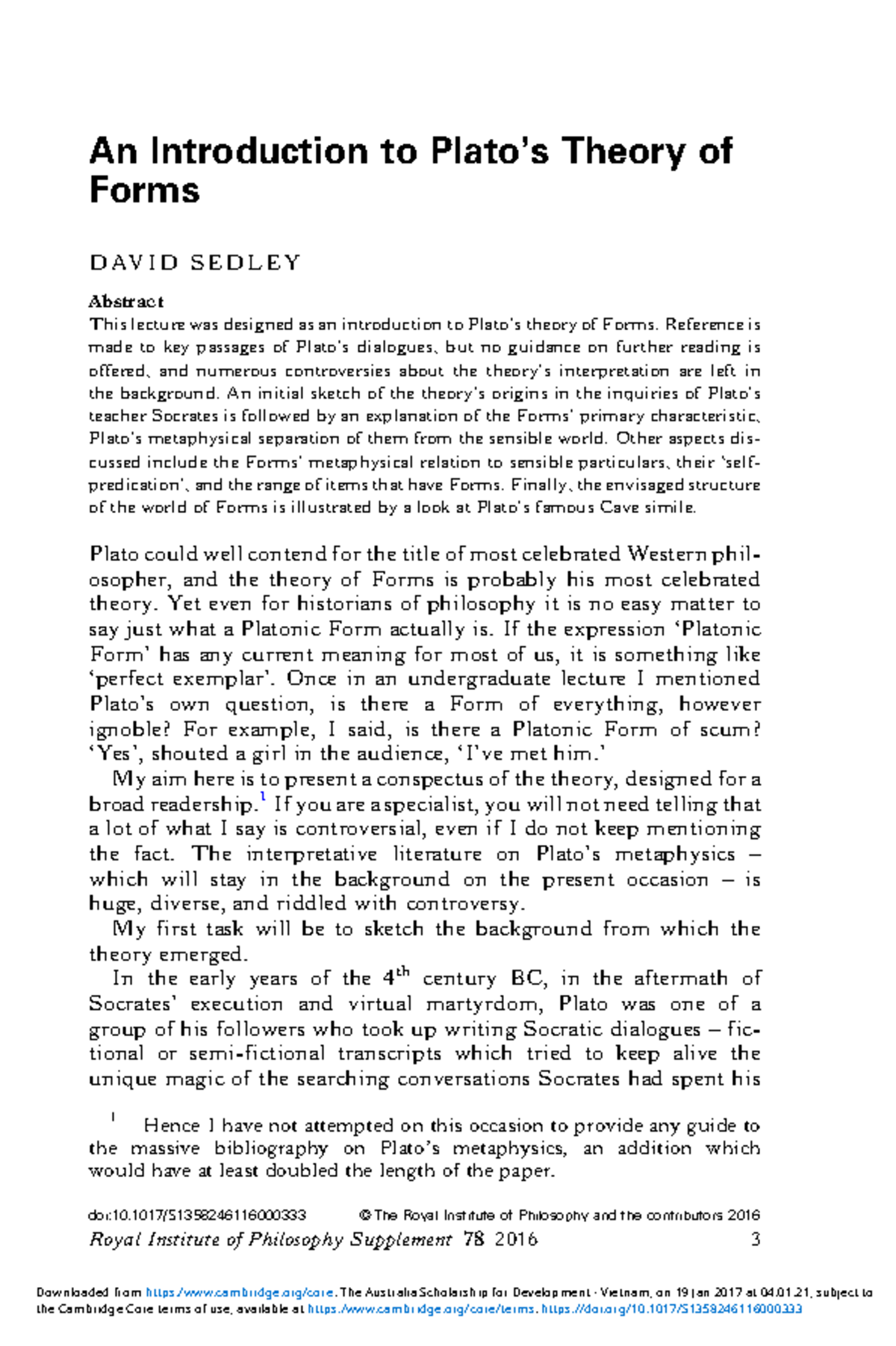 an introduction to platoandapos s theory of forms An Introduction to