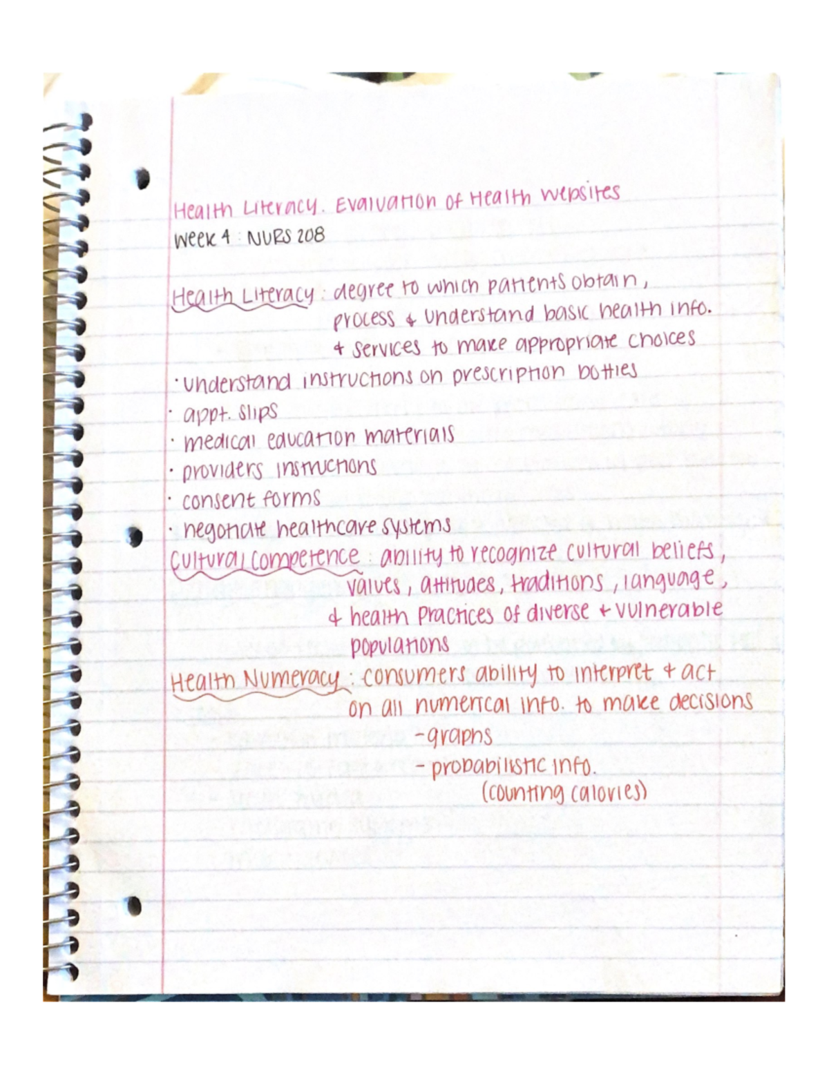 NURS 208 week 4 - Notes - STAT 110 - Studocu