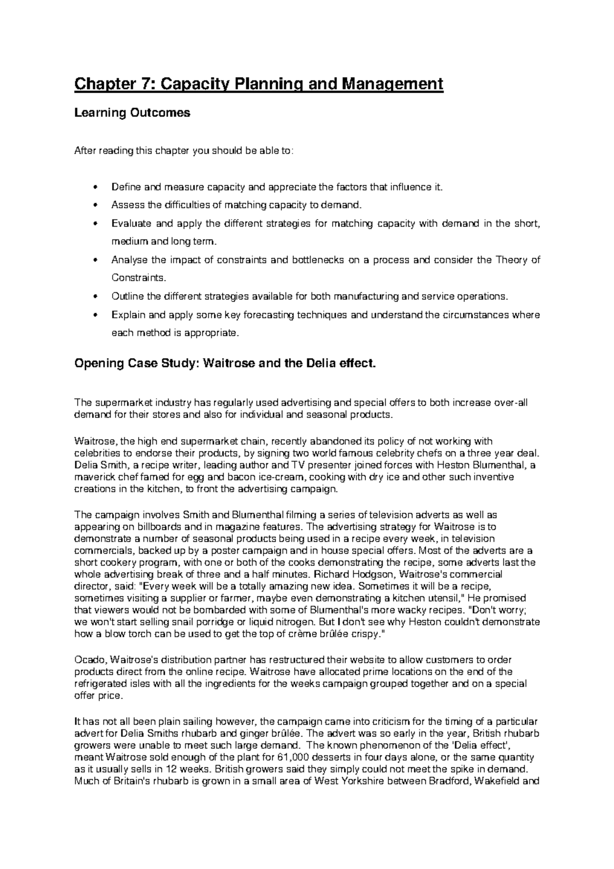 Capacity Planning and Management - BS Accountancy - UCU - Studocu