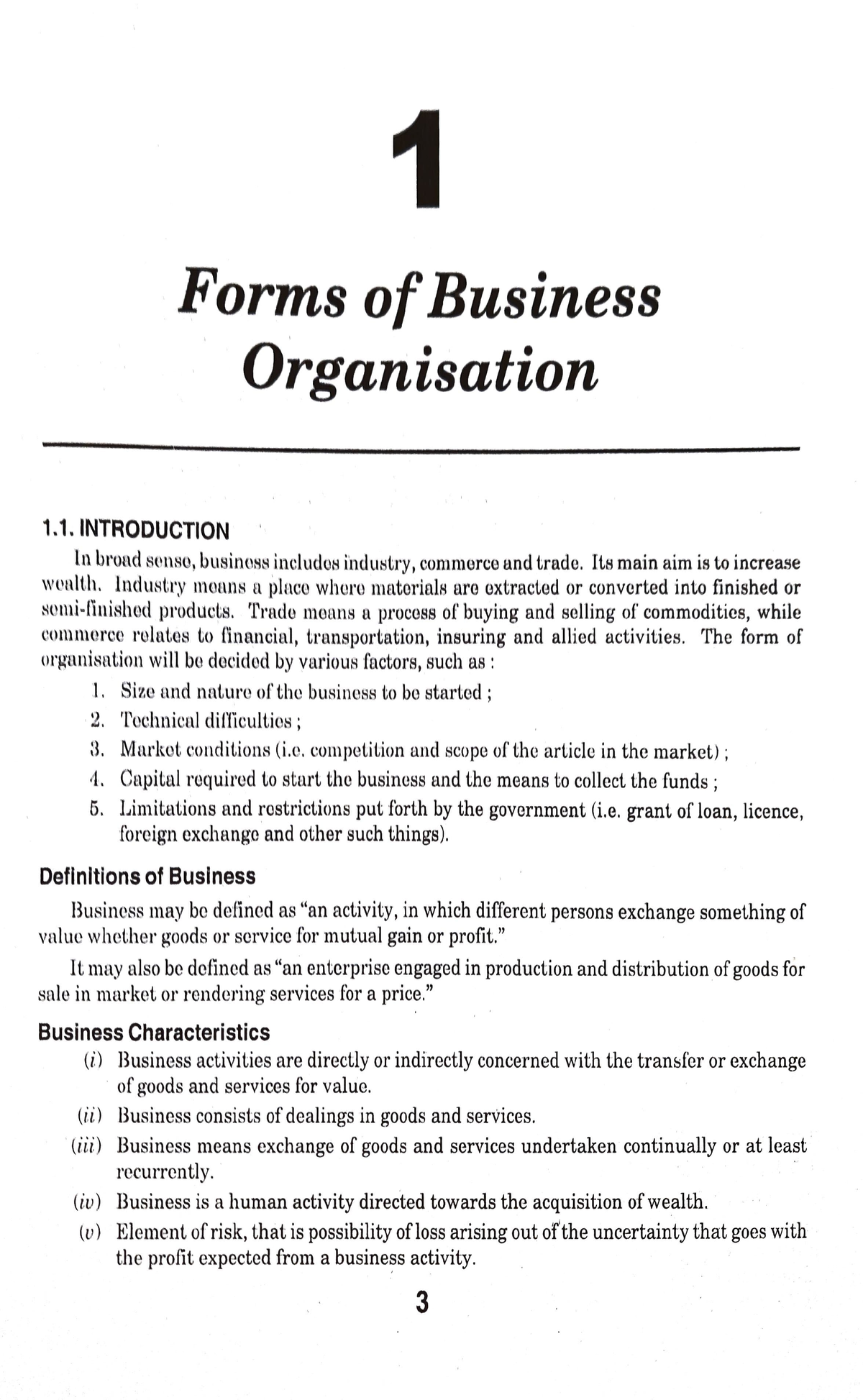 Types Of Business Organisation - 1 Forms Of Business Organisation ...