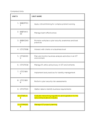 Assessment 1 - ASSIGNMENT1 - ASSESSMENT BOOKLET ICTNWK612 Plan and ...