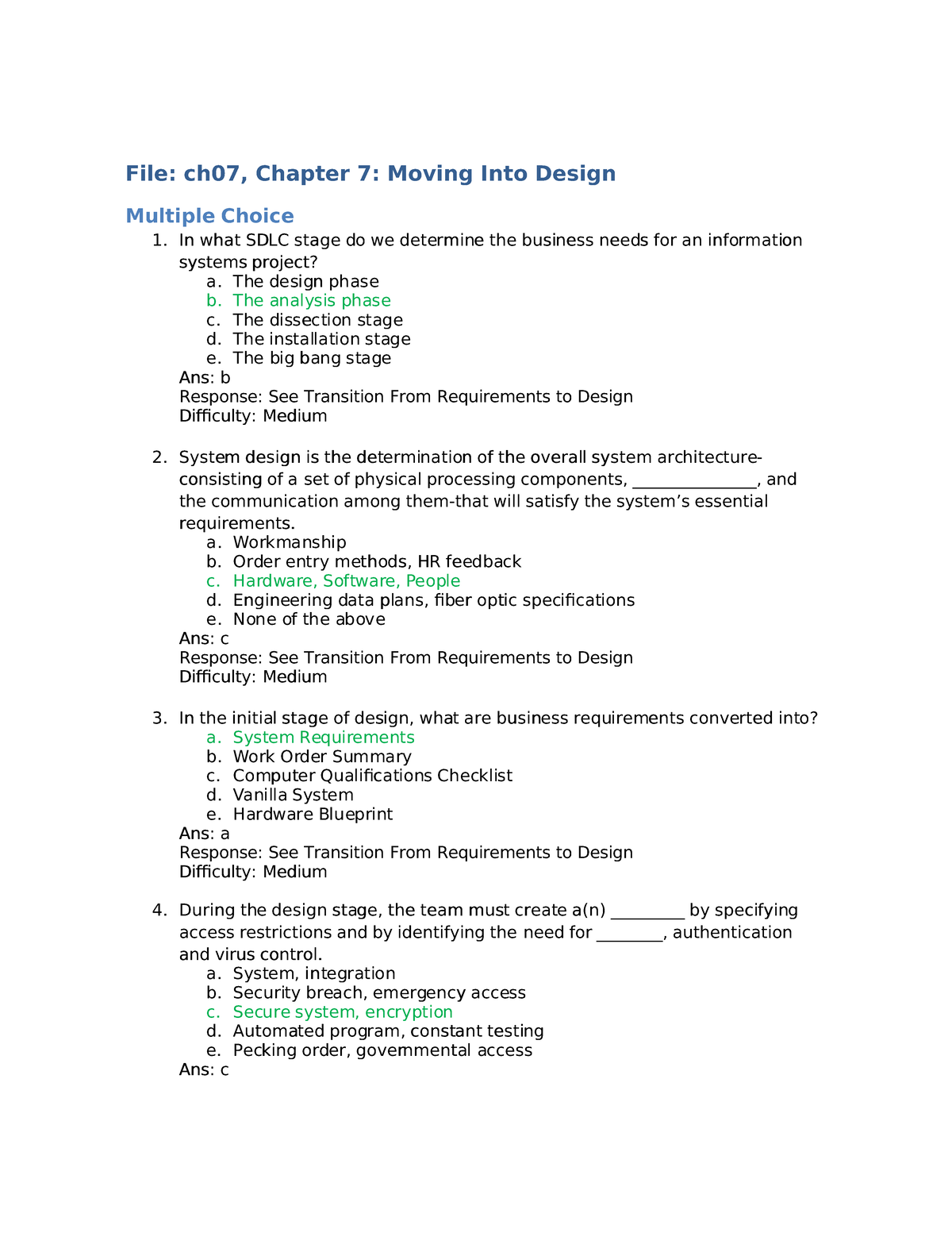 Document - Test - File: Ch07, Chapter 7: Moving Into DesignFile: Ch07 ...