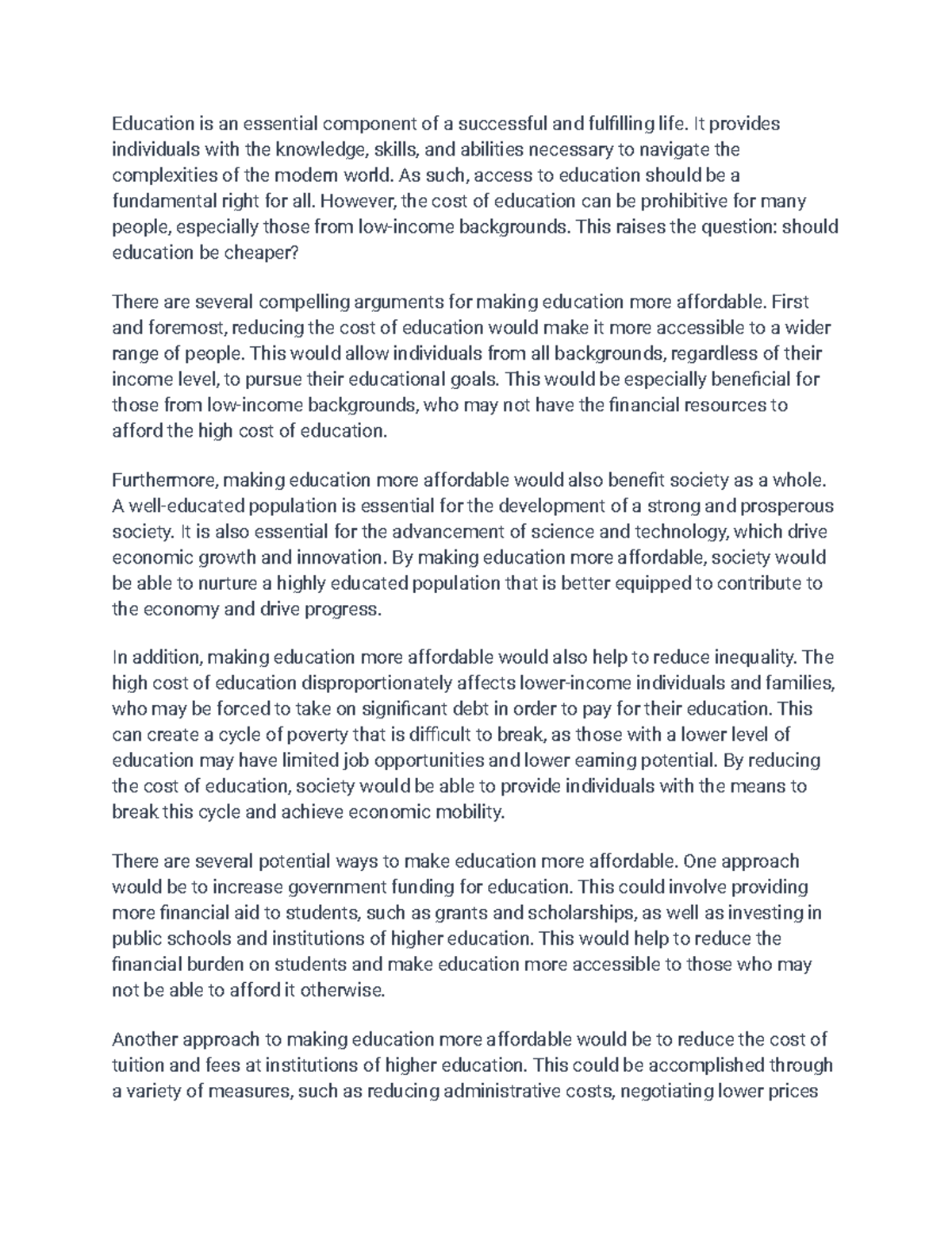 should-education-be-cheaper-education-is-an-essential-component-of-a