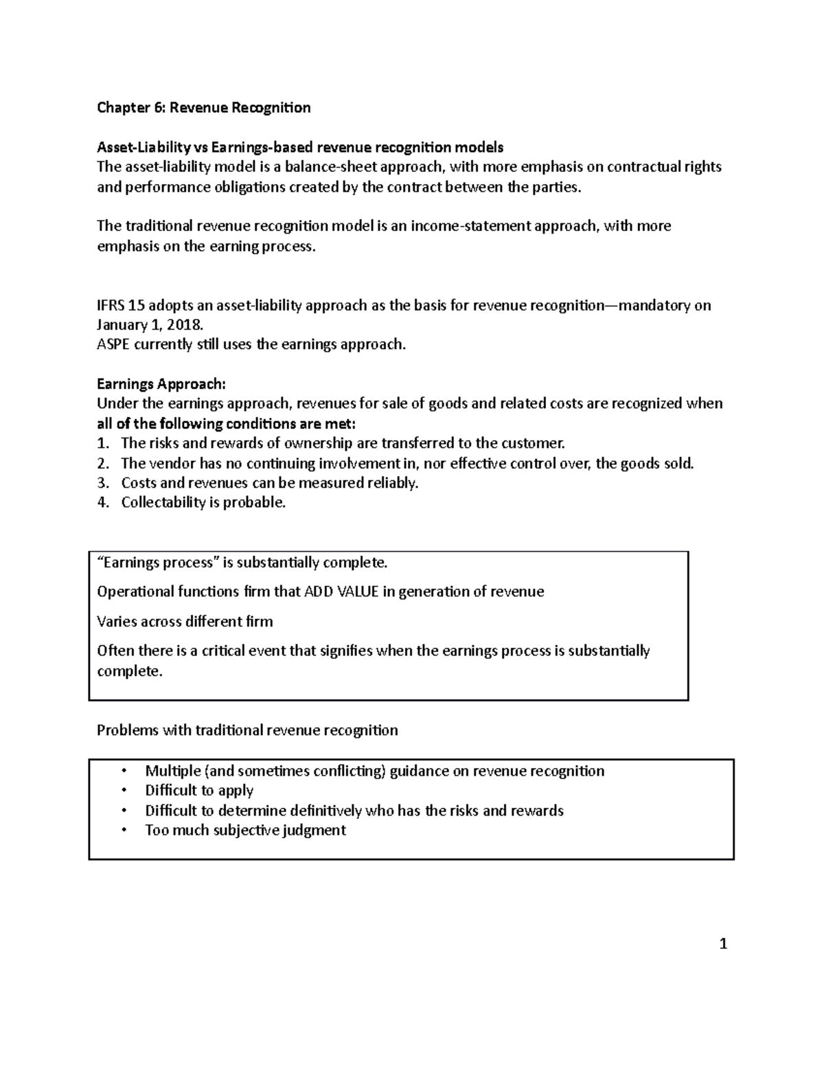 Chapter 6 Note With Answers - Chapter 6: Revenue Recognition Asset ...