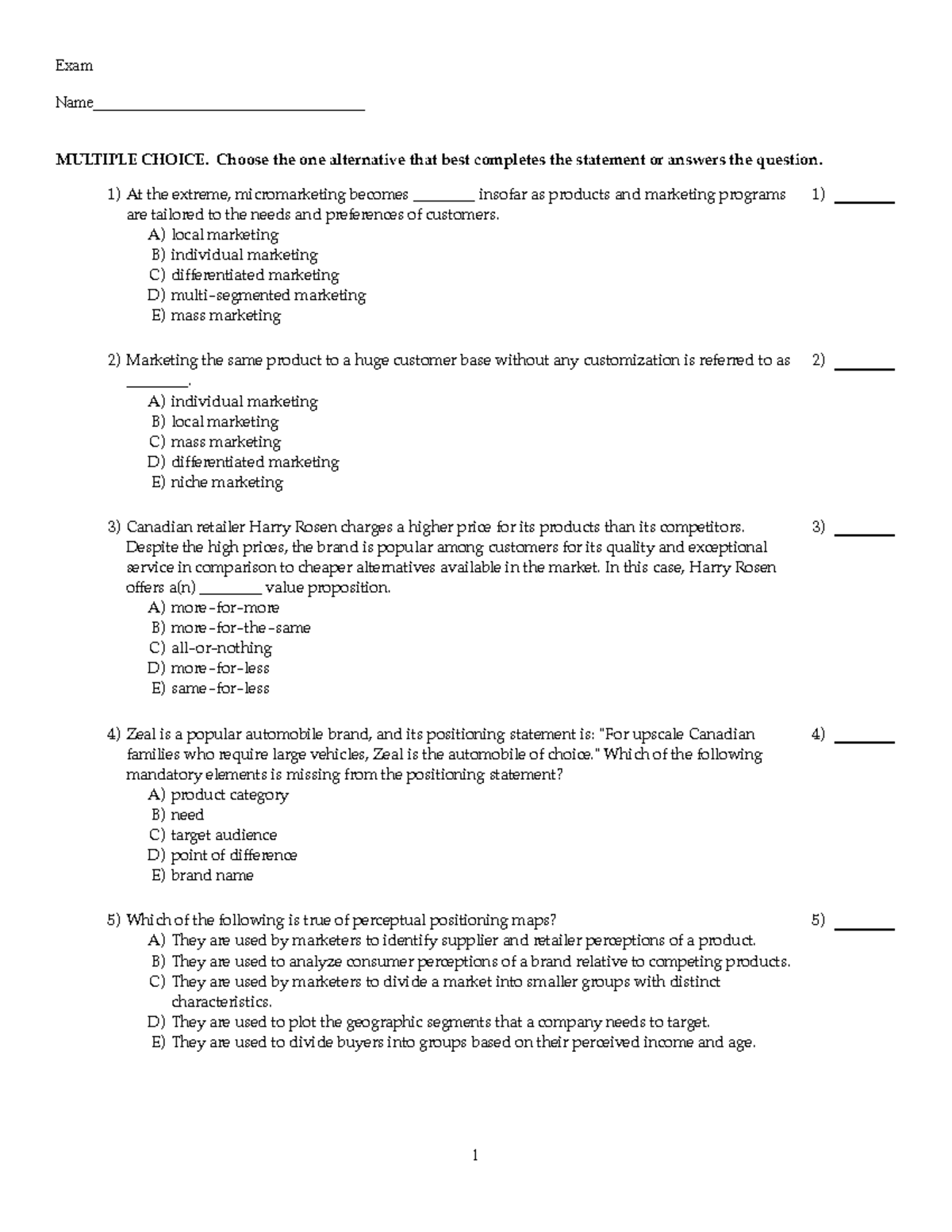 Chap 06 test bank - Exam Name ...