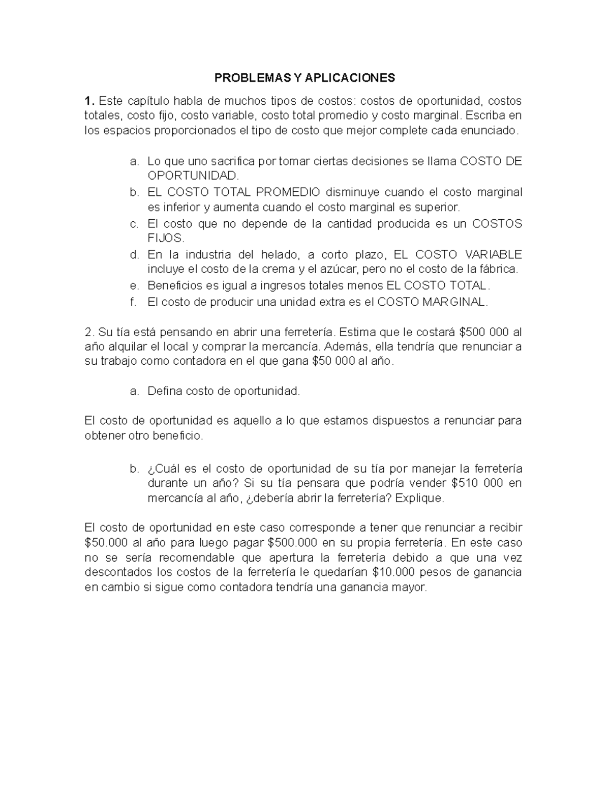 Ejercicios DE Aplicacion Capitulo 13 - PROBLEMAS Y APLICACIONES 1. Este ...