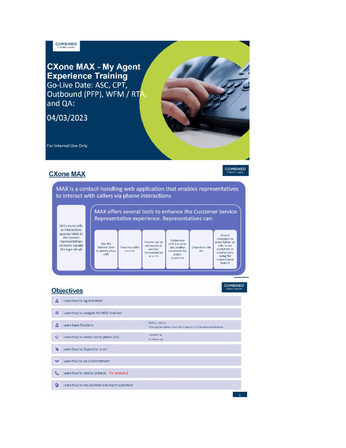 Document 2 - Pdf - COMBINED A Chubb Company CXone MAX My Agent ...