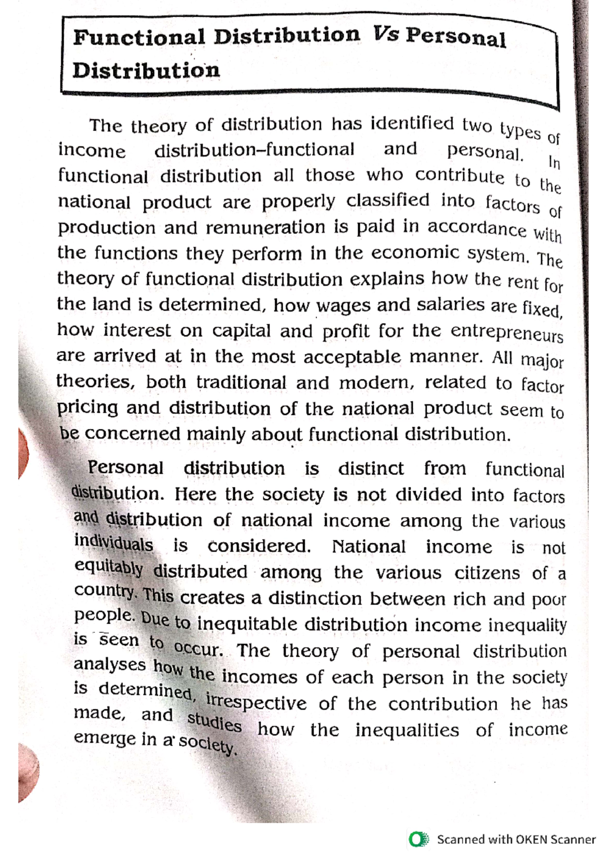 functional-distribution-vs-personal-distribution-b-a-economics-studocu