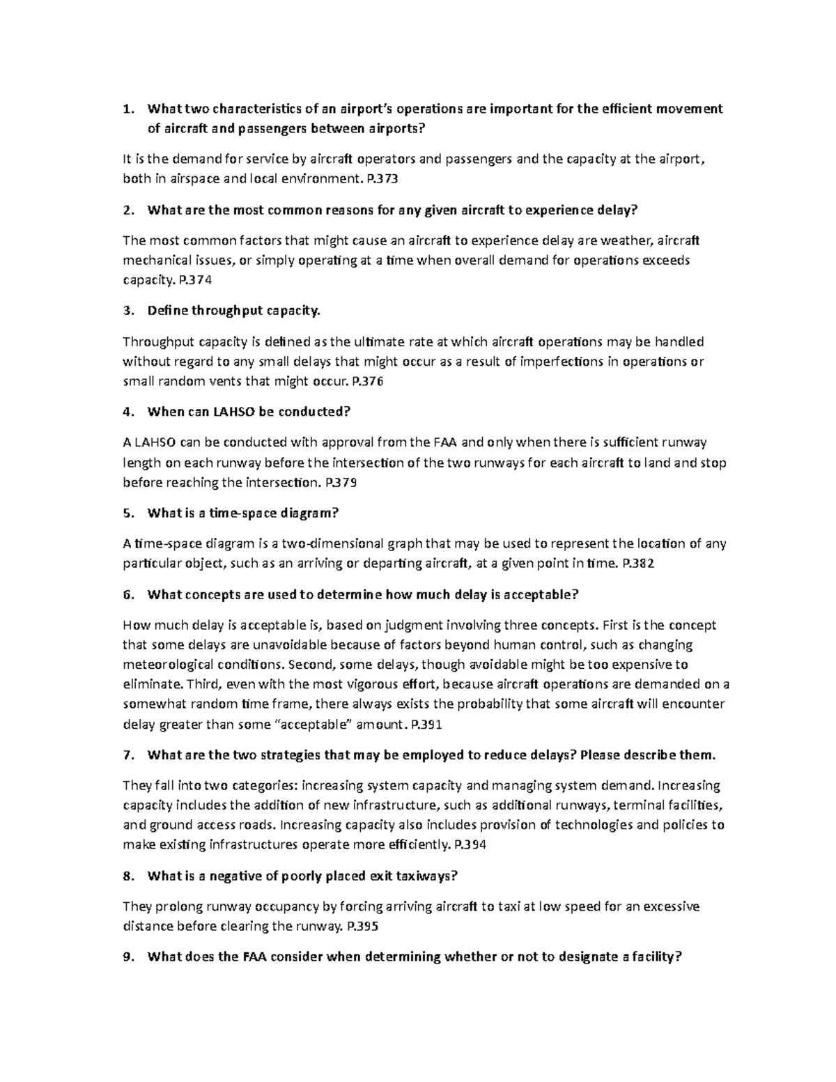 Unit 12 Written Assignment - 1. What two characterisics of an airport’s ...