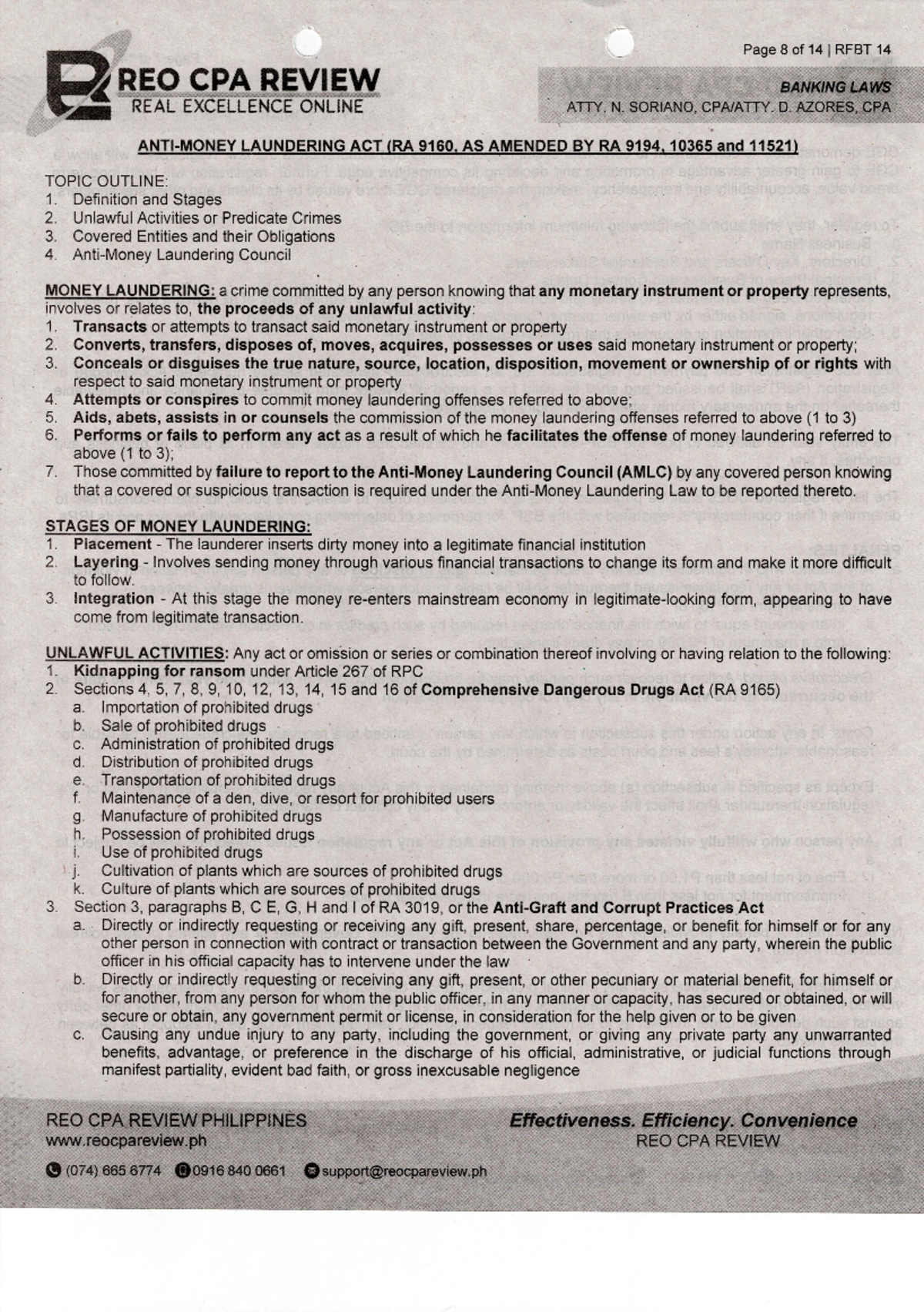 AMLA - summary - Accountancy - Studocu