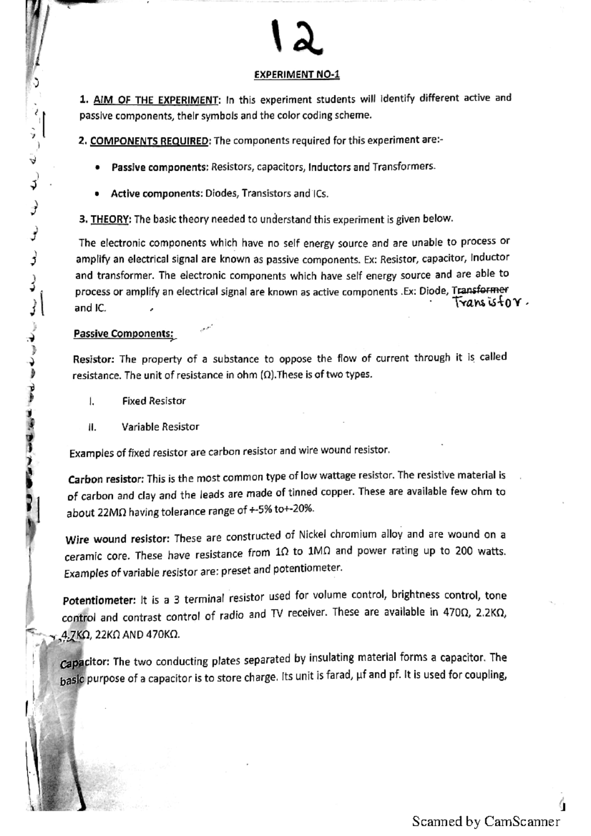 basic electronics lab experiments pdf