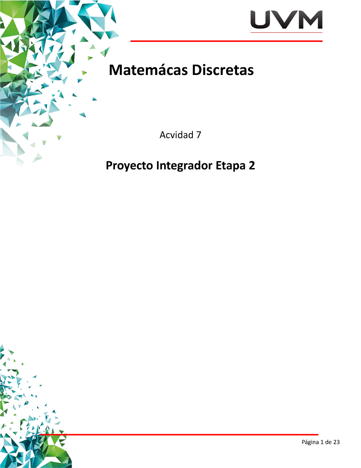 A7 FLM Entrega Subir - Actividad 7 Matemáticas Discretas - Matemácas ...