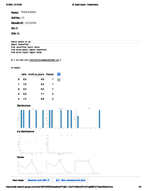 DL Exp3 - Experiment 3 - Name: Nikita Kadam Moodle Id: 20102038 Div: B ...