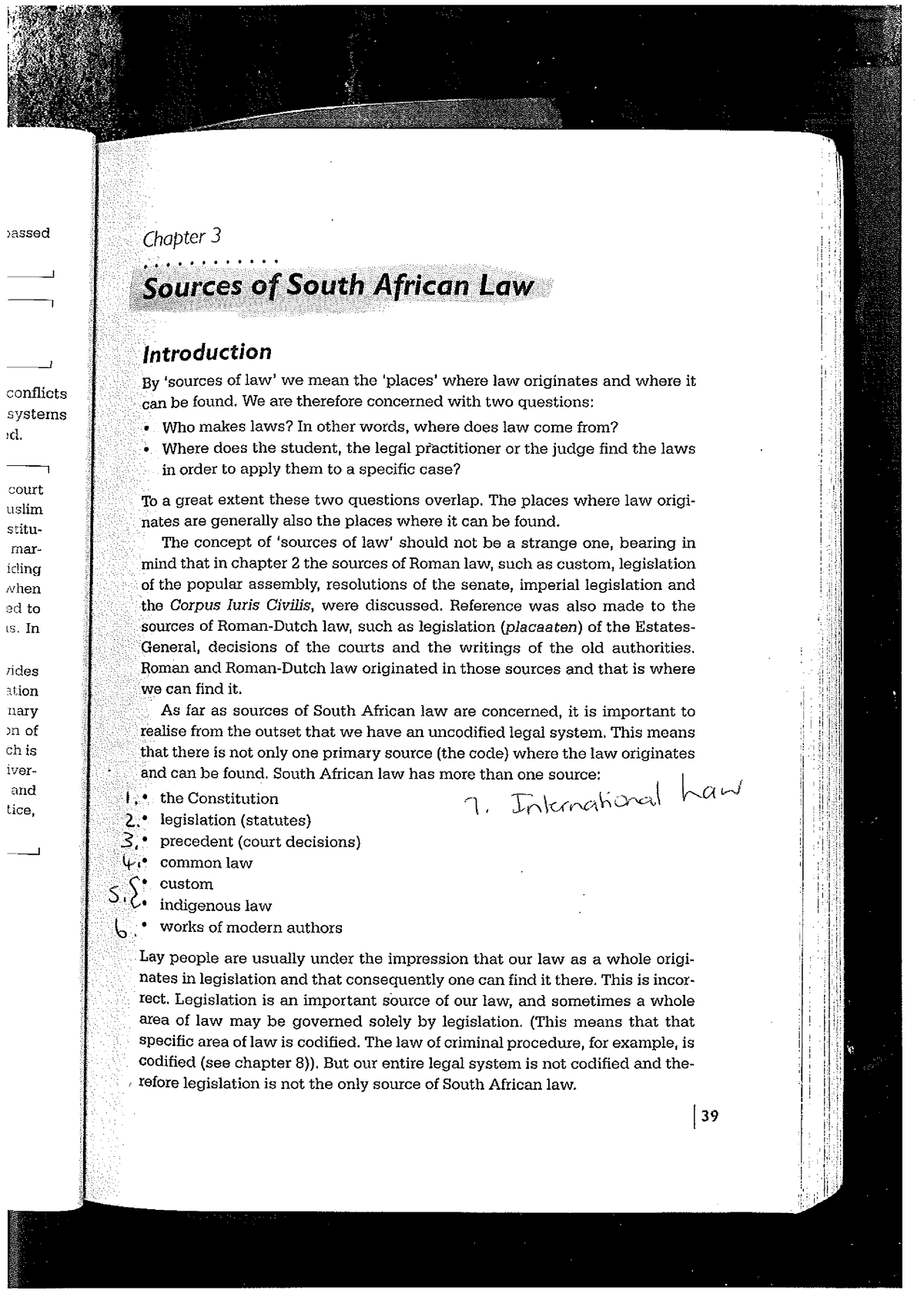 Kleyn Viljoen Sources Of Law Introduction To Law Studocu