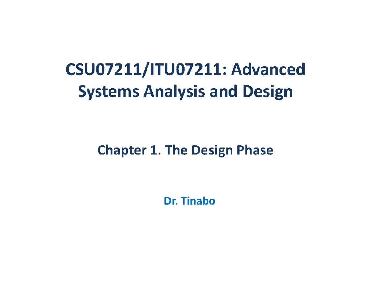 Chapter 1 - access more - CSU07211/ITU07211: AdvancedCSU07211/ITU07211 ...
