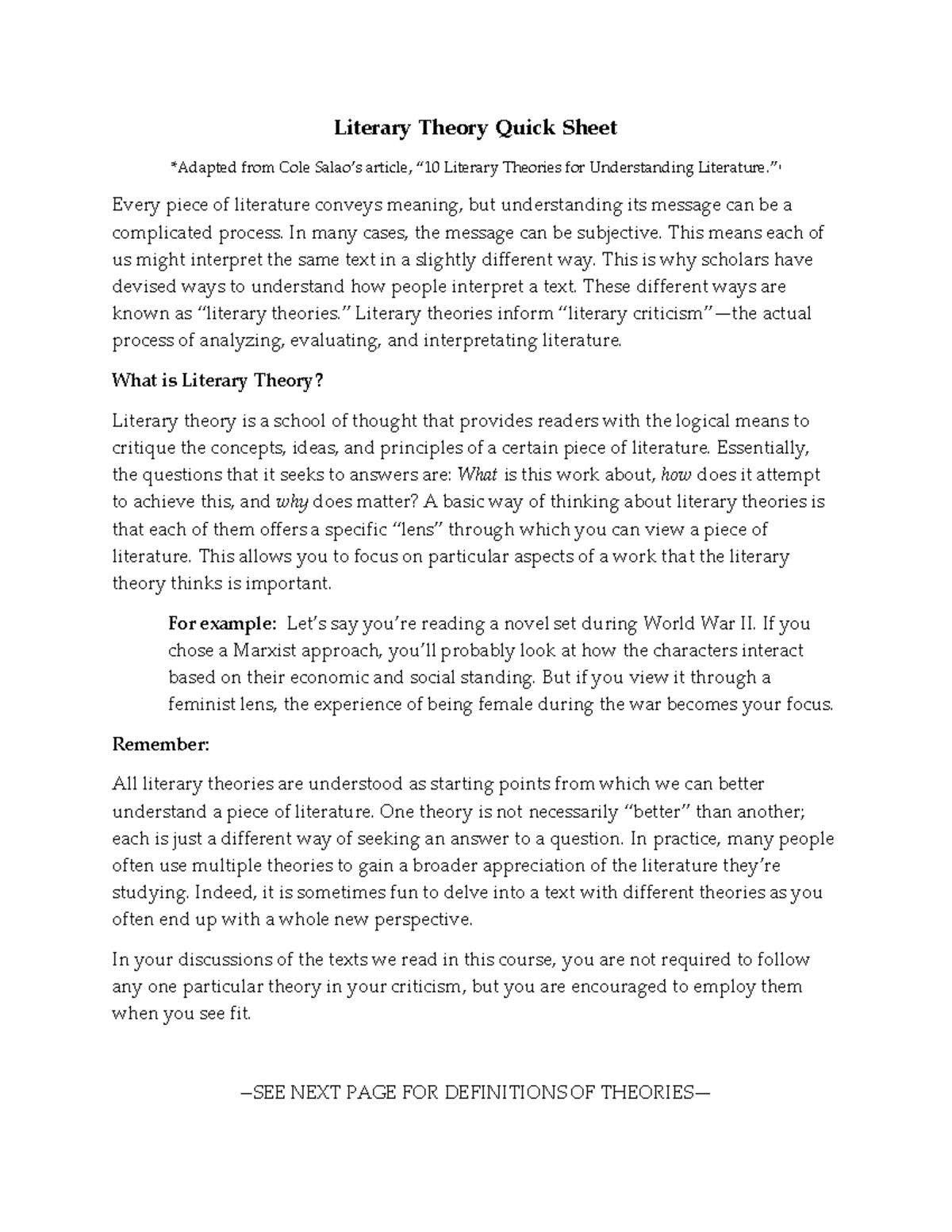 literary-theory-quicksheet-literary-theory-quick-sheet-adapted-from