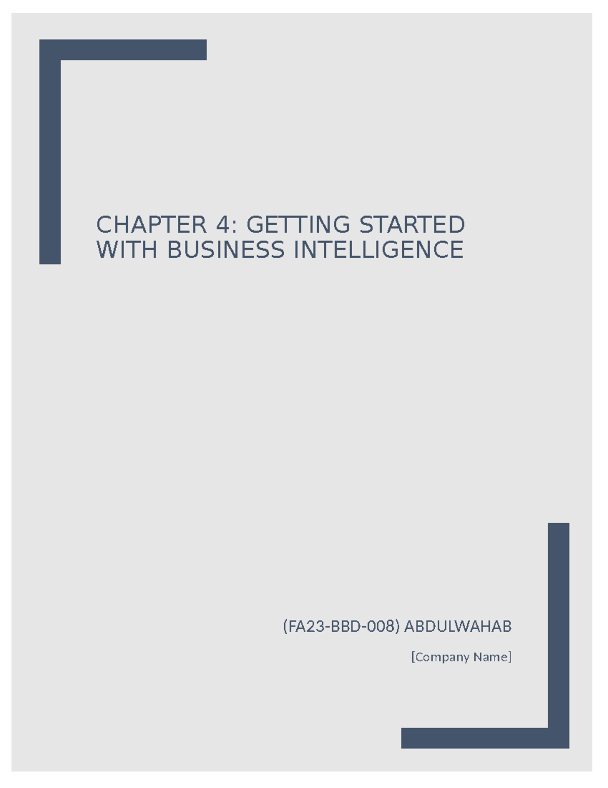 Chapter 4 - Summary Introduction to Management - CHAPTER 4: GETTING ...