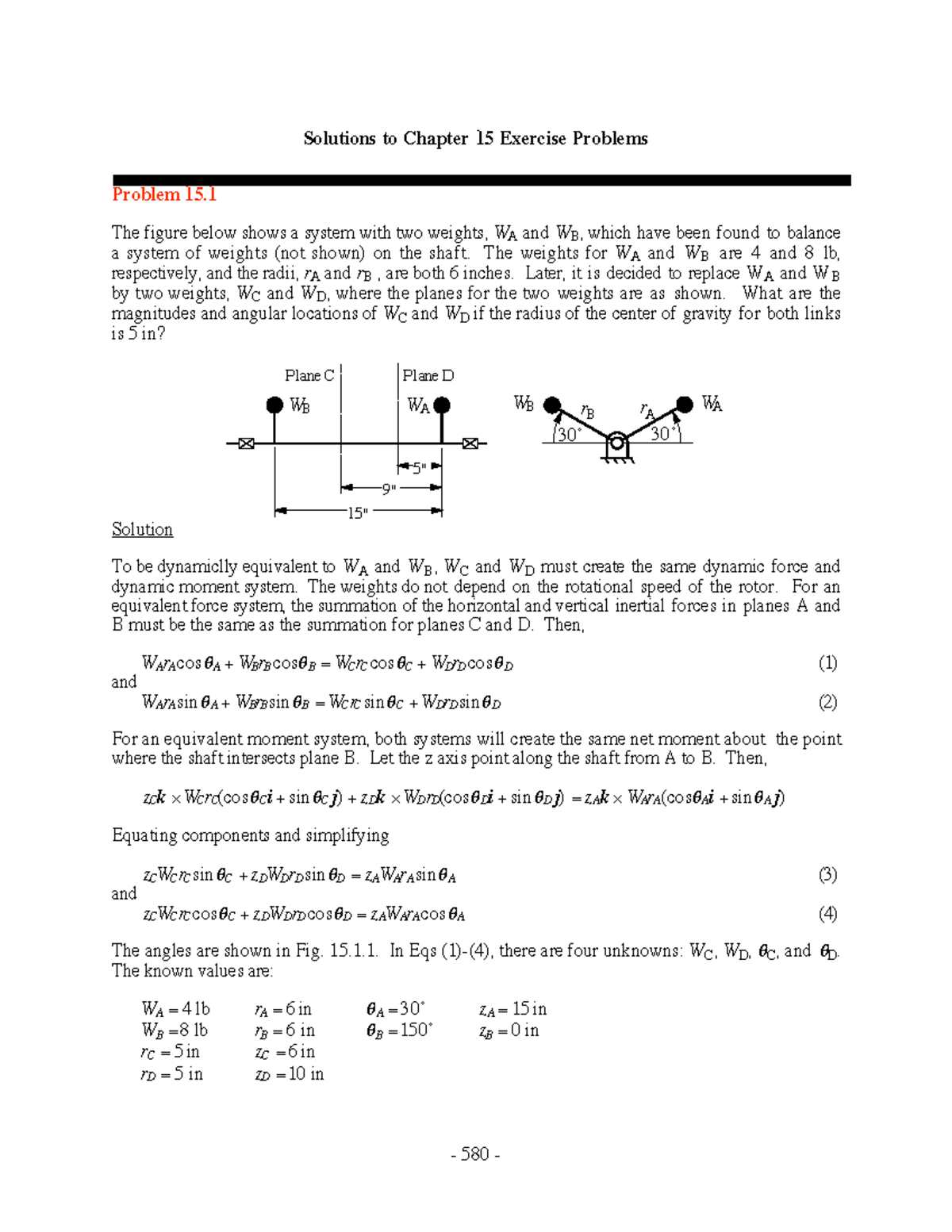 Chpt 15 - Hello - Solutions To Chapter 15 Exercise Problems Problem 15 ...