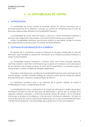 Diferencias entre el modelo de costes completos y los modelos de costes