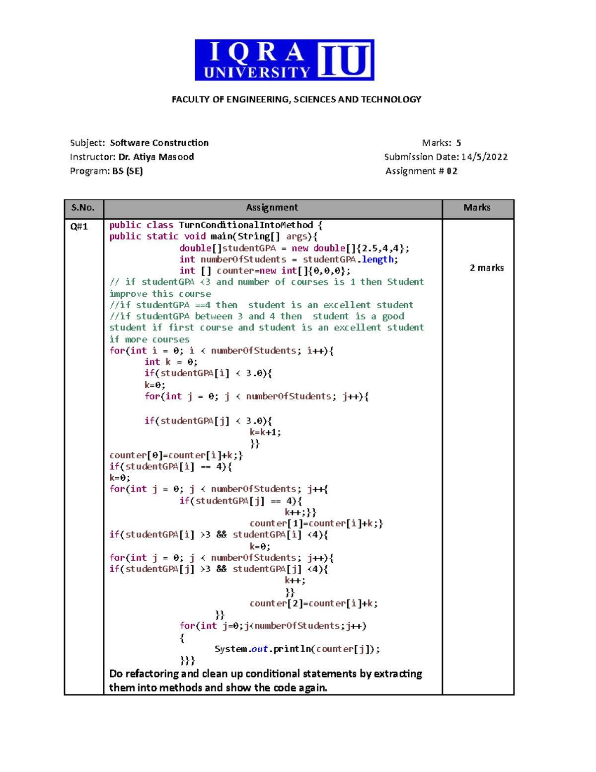 Assignment 02 - Software development refers to a set of computer ...