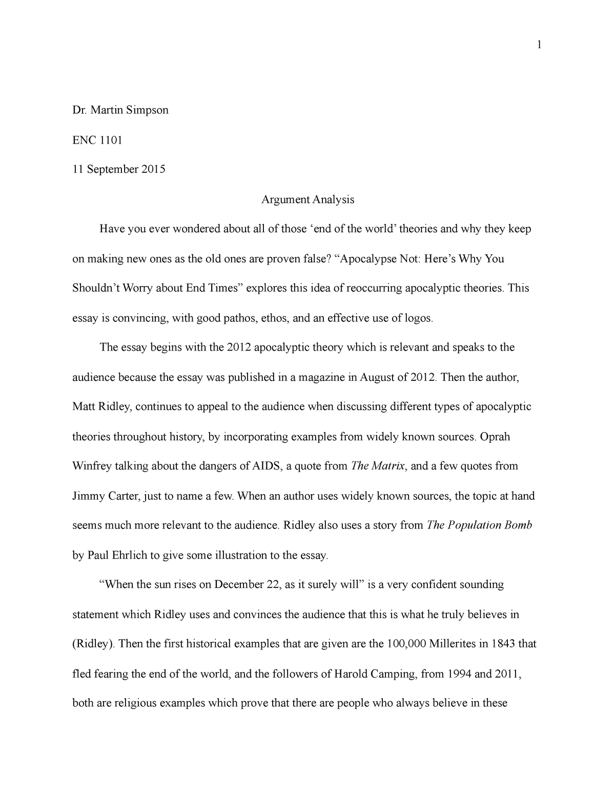 The perfect essay