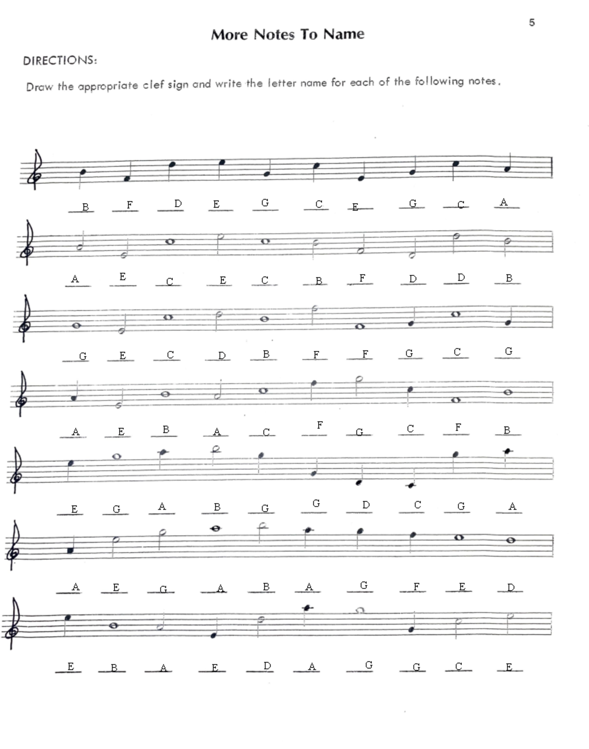 Kami Export - Logan Monroy - Treble Note Namin - 5 Mo re Notes To N a ...